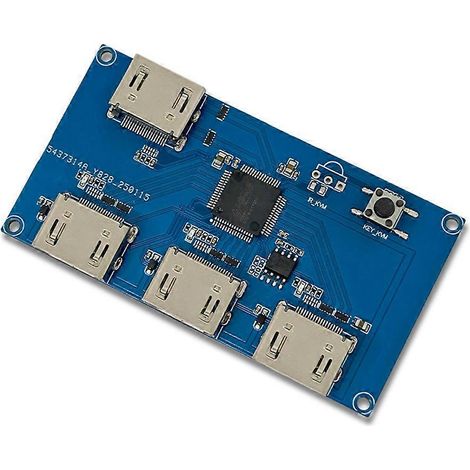 Module d'affichage commutateur/répartiteur compatible HDMI (3 entrées, 1 sortie) module d'affichage répartiteur haute définition compatible HDMI. (1/5)