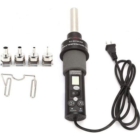 Heißluftpistole, Heißluftpistole, 8018Lcd, 220 V, 450 W, einstellbare elektronische Heißluftpistole, Heißluftpistole, elektrische Heißluftpistole, Heißluftpistole (1/4)