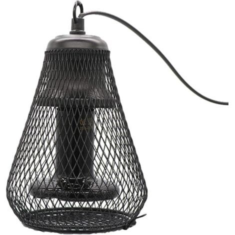 Lampe chauffante en céramique avec support, infrarouge 100 W pour reptiles, amphibiens, tortues, lézards, serpents, grenouilles (longziming) (1/5)