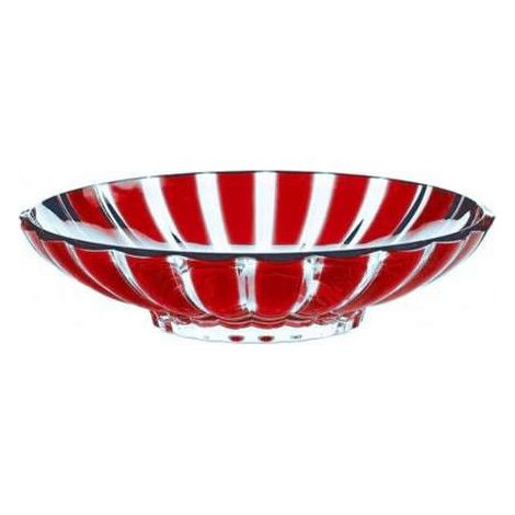 Centrotavola rosso 37,5 x 30,5 x H 9 cm