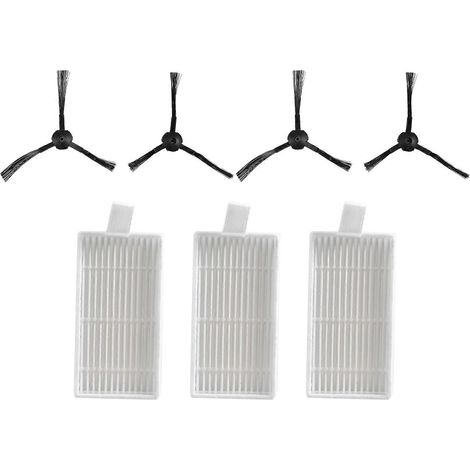 HEPA-Schwammfilter, Seitenbürste, Ersatzteile für Chuwi iLife V55, V50, V5, V5S, V3, V3S, V50 Pro und X5 Saugroboter. Zubehör.