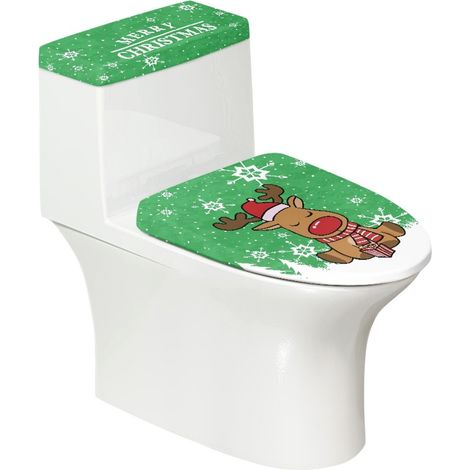Couvre-cuve - Couvre-cuvette - Protection Sanitaire Toilette - Universel Élastique - Polyester Haute Élasticité - Lot de 2 Pièces (1/5)