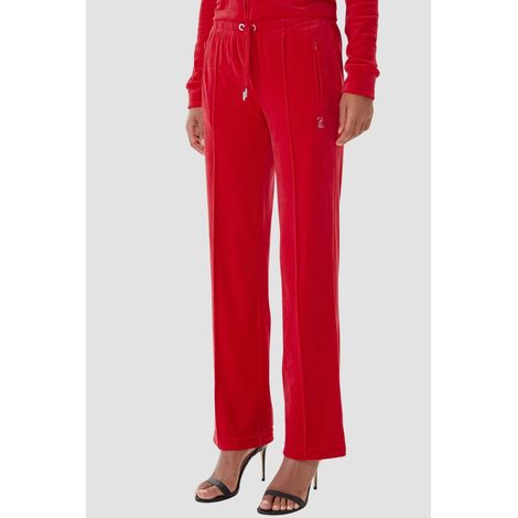Juicy Couture Tina Outline XS Rote Damen-Jogginghose mit Strasssteinen (1/5)