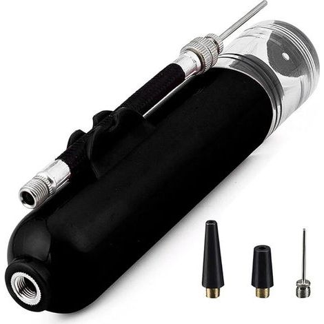 Bomba de aire eléctrica portátil recargable para balones: inflador automático para fútbol, baloncesto, voleibol, rugby y balonmano. Inalámbrica.