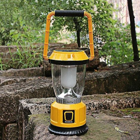 Nouvelle lampe solaire multifonctionnelle d'extérieur pour le camping, rechargeable par USB, portable, pour tente ou maison (18650). (1/5)