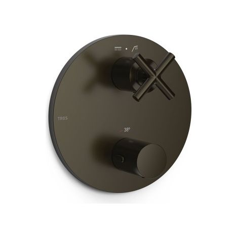 Mitigeur pour boîtier encastré Therm‑box 2 voies Noir Bronze - TRES 28325001KMB