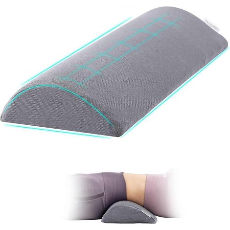 Oreiller de soutien lombaire en mousse à mémoire de forme pour un sommeil réparateur, oreiller pour soulager les douleurs dorsales, oreiller pour un sommeil optimal, oreiller - GSL-AquaForge (1/5)