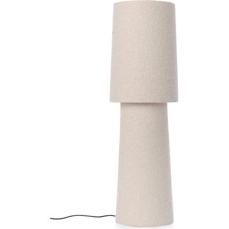 Lampada da tavolo "Lamki" in tessuto boucle h 58 cm (1/4)