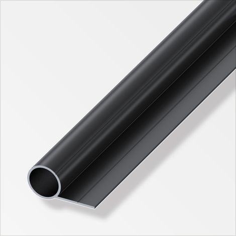 alfer Combitech Rundrohr Aluminium mit 1 Schenkel Ø 23,5 mm x 1 m schwarz