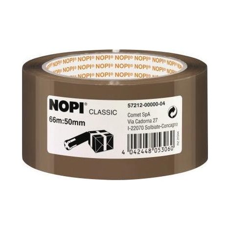 Ruban adhésif d'emballage Nopi 57212-00000-04 marron (L x l) 66 m x 50 mm acrylique 1 pc(s) Y21862 (1/3)