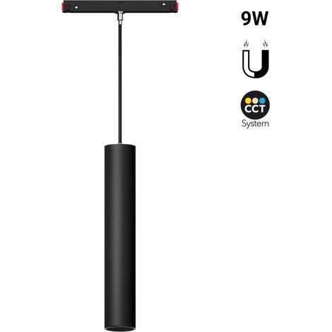 Spot à suspension pour rail magnétique 48V - CCT - 9W - RF (1/5)