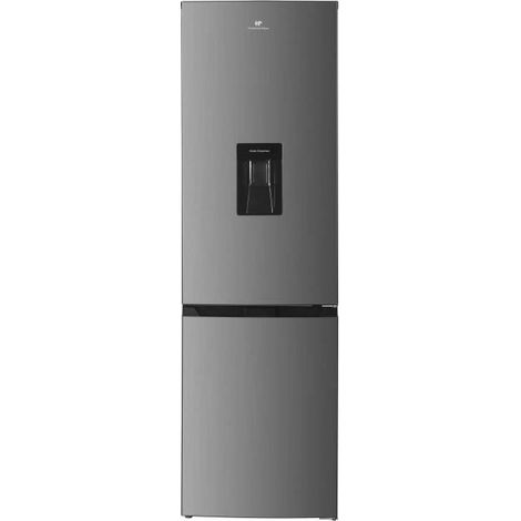 Continental Edison – Réfrigérateur congélateur bas 325L – Total No Frost – distributeur d'eau accessible – Inox – 4 étagères en verre – Classe D (1/5)