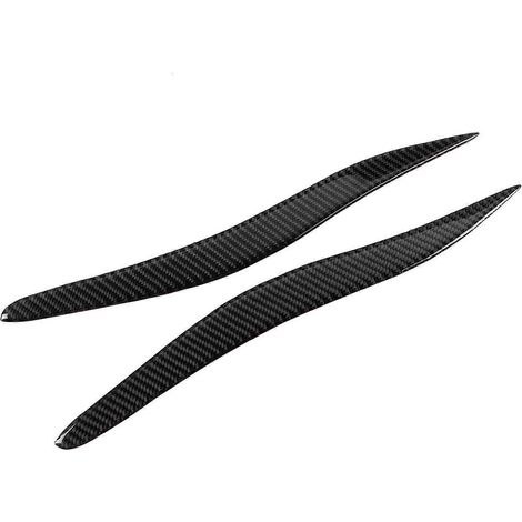 Paire d'autocollants en fibre de carbone pour sourcils de phares, compatible IS250 IS300 2006-2012, couvre-paupières décoratifs, design aérodynamique, protection anti-rayures. (1/4)