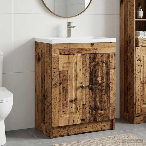 Cabinet debajo del fregadero Madera envejecida