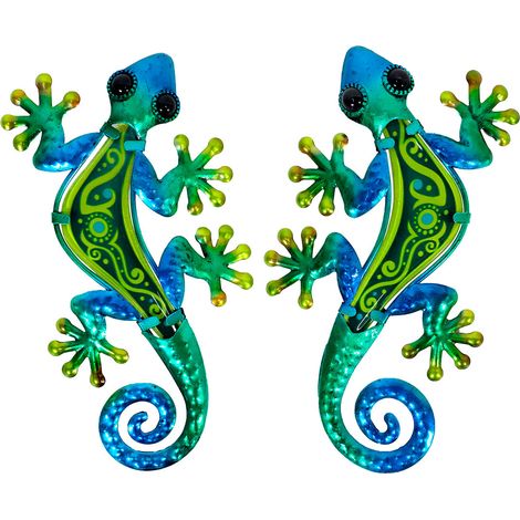 Signes Grimalt Muro Adorno Garden  Lizard Adorno 2 unità Green Garden 12x21x1cm 27179