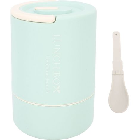 Boîte repas isotherme multicouche en acier inoxydable 304, durable et portable, pour école et bureau, verte (1/5)