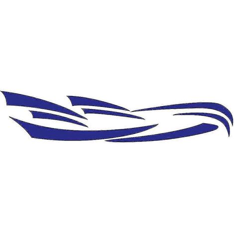 Autocollant graphique universel pour carrosserie de camping-car/caravane bleu (1/5)