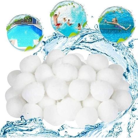 700g Balles filtrantes aquacole pour filtre à sable Purification De L\\'eau Fiber Boule Filtre à Fibres pour Piscine Spa (1/4)