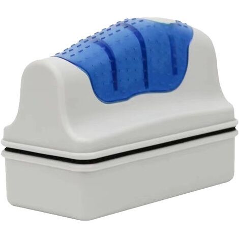 Brosse Magnétique de Nettoyage de Verre Nettoyeur Aimant de Verre Grattoir Algues Nettoyage Brosse Flottante pour Aquarium Fish Tank Taille S- (1/5)