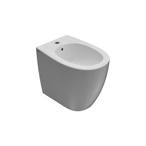 CERAMICA GLOBO 4all bidet multi 2.0 filo parete 1foro con fissag ghost bianco lucido prod: md011bi codice prod: MD011BI