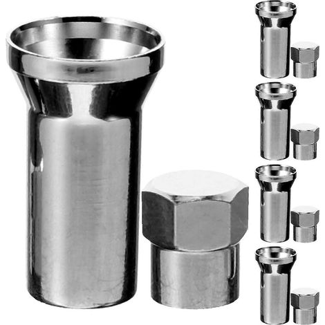 1 jeu de bouchons de valve pour pneus de voiture et camion, avec manchons et protections. (1/5)