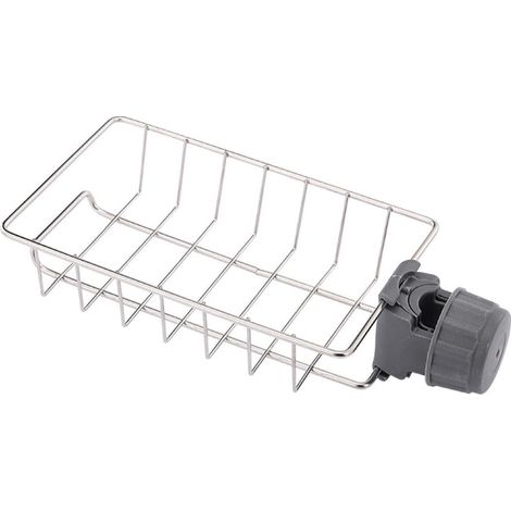 Escurridor de acero inoxidable, soporte ajustable para esponjas y paños, cesta de cocina