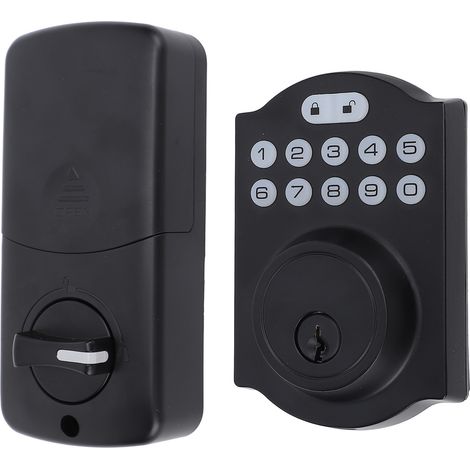 Serrure à code sans clé en alliage d'aluminium pour porte 35-50mm, verrouillage automatique sécurisé, installation facile (1/4)