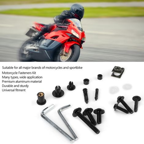 Universeller Schraubenkasten für Motorradmodifikationen, Befestigungszubehör für Motorradverkleidungen, professionelle Motorradschrauben und -muttern, geeignet für Yamaha, Honda, Kawasaki, Royal Enfie (1/5)