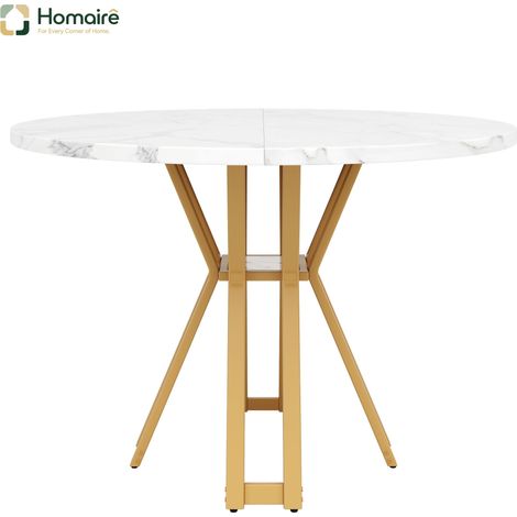 DINING TABLE MDF Mehrfarbig 100 x 100 x 76 cm HOMAIRE (1/5)