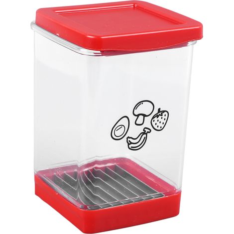 Affettatrice per frutta, lame multifunzione in acciaio inox, taglia alimenti senza sforzo, per verdura, uova, fragole. (1/5)
