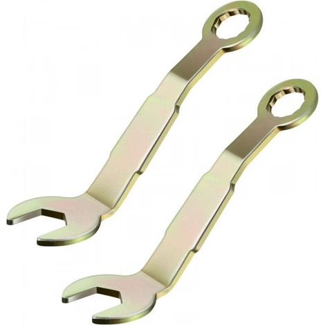 Clé à molette réglable, dorée, 7,6 cm de longueur, 2 crochets pour porte coulissante, clé à molette réglable pour porte de placard (1/5)