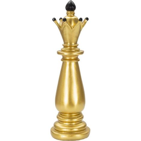 Dekorative Figur Mauro Ferretti schwarz gold 12.5x38.5 cm