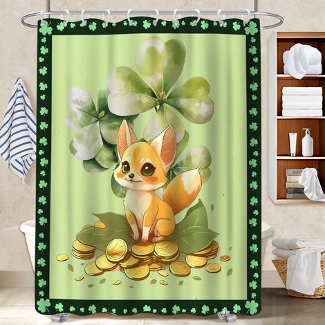 Rideau de douche imperméable en polyester 180x180 design rideau séchage rapide pour préparer la maison avant l’arrivée d’invités (1/5)