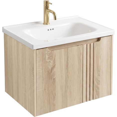 Rea Mueble De Baño Con Lavabo  Db86-60l-3 Light 60cm (1/5)