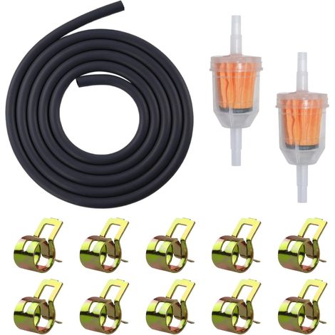 Kit Durite Essence 2m Conduite de Carburant 6mm 2 Filtres Essence (1/5)