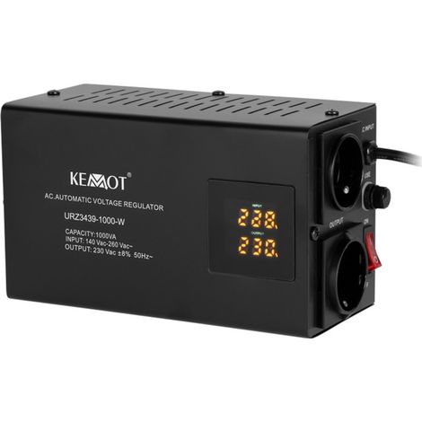 Stabilizzatore automatico di tensione Kemot SER-1000-W 1000VA 8% (5901890115926) (1/4)
