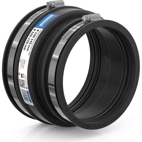 CR Adapterkupplung CAC 1703, bis 0,6 bar (155-170mm auf 130-145mm), EPDM / V2A (1/3)