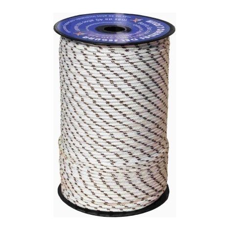 Cuerda Trenzada  05Mm Polietileno  Blanco /Marron Hyc 200 Mt