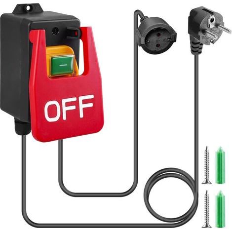 Single-phase 250V On/Off Switch, Electromagnetic Safety Switch with Zero Voltage Socket (1/4)