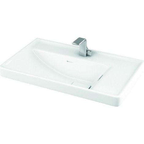 Lavabo sospeso ceramica 60cm bianco lucido Litos-TT86 kamalu