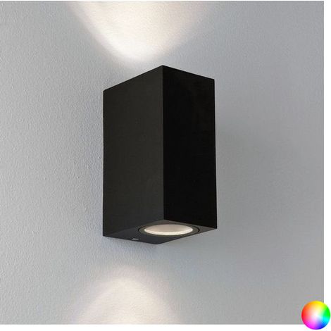 Aplique de Pared Exterior Aluminio Iluminación Doble Cara Plata Miseno