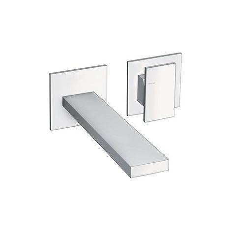 Lavabo Mural Tabula 2 Trous Saillie 23 Cm Chrome Robinetterie TABULA - CRISTINA ONDYNA TA25951