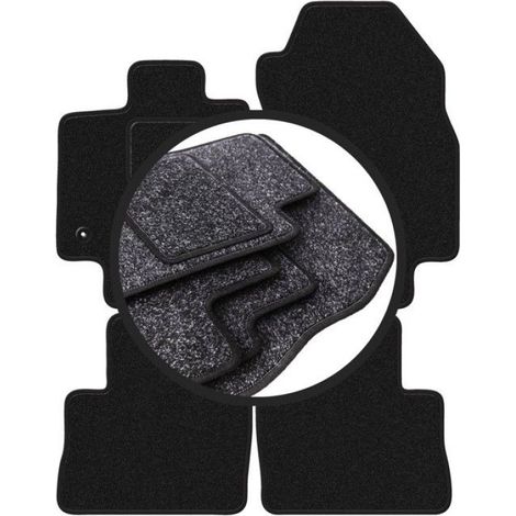 Tapis De Voiture - Polypropylène - Pour Toyota RAV4 V Hybrid SUV (2019-2024) - Anthracite - Lot Complet 4 Pièces (1/5)