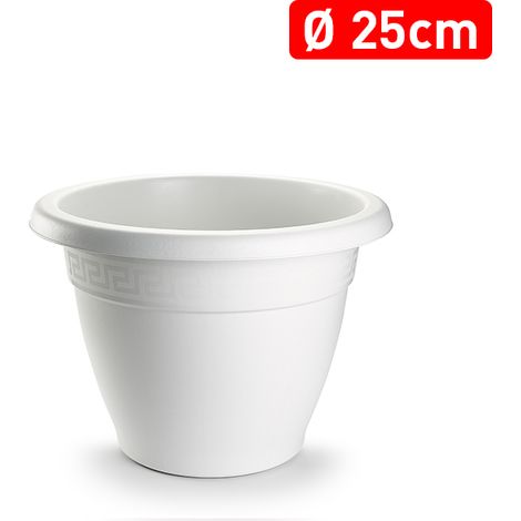 POT ROND 25X19 CM BLANC 1