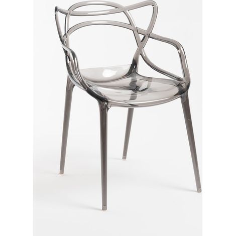 Sillas Comedor - Silla Korme Transparente - Transparente Ahumada (1/5)