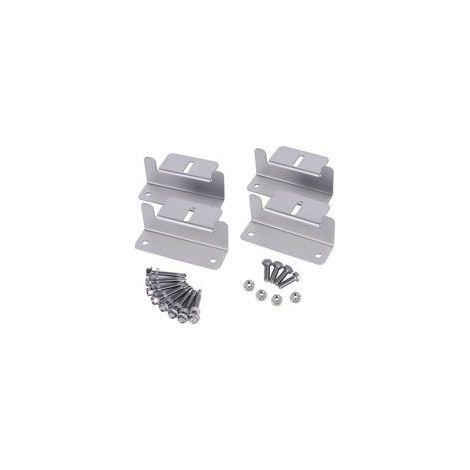Lot de 4 supports en Z pour panneau solaire-100mm pour montage sur toit de panneau solaire avec écrous et boulons pour camping-car, bateau, toit, mur et autres installations de toit hors grille (1/5)