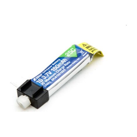 3.7V 150mAh 1S 25C LiPo Battery: PH 1.25 (Ultra Micro)