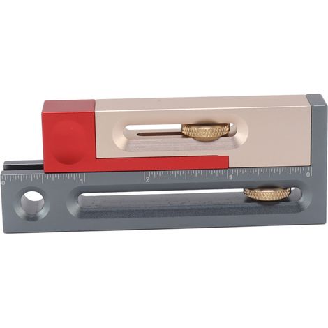 Outil de réglage de rainures pour scie circulaire JF06, outil à tenon et mortaise, bloc de mesure mobile pour le travail du bois