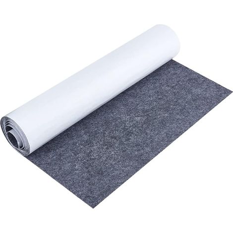 Feutrine Autocollante Tissus Autocollant - 40 x 220 cm Feutrine Rouleau, pour doublure de boîte, sous-verre, tapis de tiroir, voiture, cadre photo, pieds de chaise, pieds de table, 1 mm d'épaisseur (1/5)