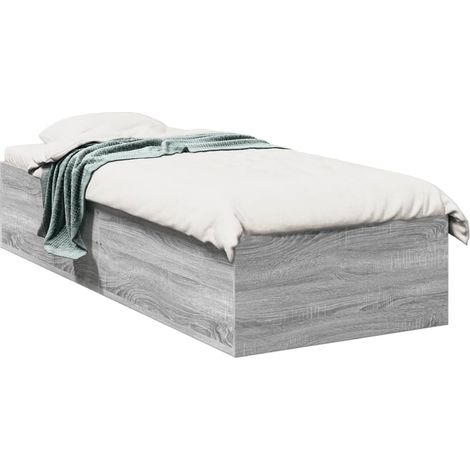 Maison Exclusive - Estructura de cama madera de ingeniería gris S